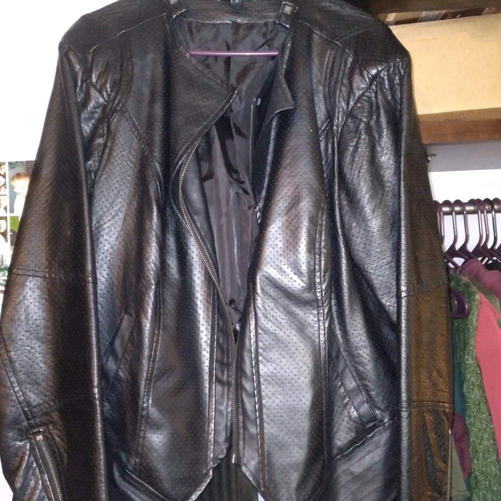 Torrid leather moto jacket
